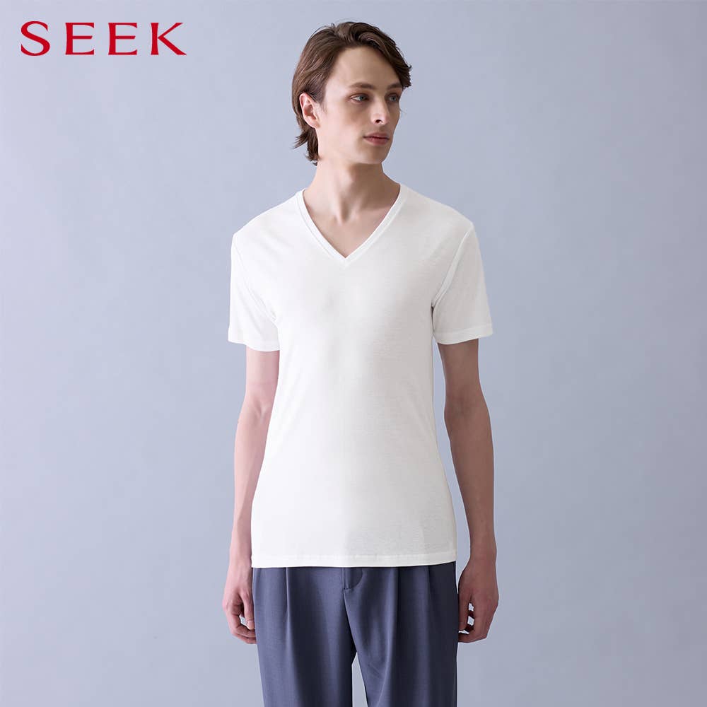 【プレミアムオーガニックコットン】VネックＴシャツ(V首)